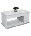 Centro de mesa elevable branco finish polar, 46cm (alto) 102cm (largura) 55cm (largo)