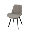 Pack de 4 sillas modelo Estrella tapizadas en textil gris, 87cm(alto) 52cm(ancho) 45cm(largo)