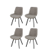 copy of Pack of 4 Imperial upholstered chairs