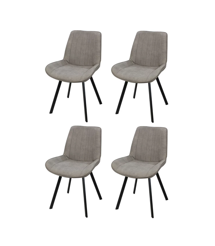 HM-ACTUALLY Sillas de salon Pack de 4 sillas modelo Estrella