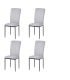 copy of Pack of 4 chairs in various colors.