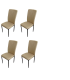 copy of Pack of 4 chairs in various colors.