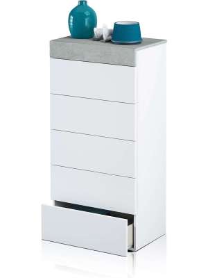 copy of Sinfonier 5 drawers Model Maya Finish in white artic.