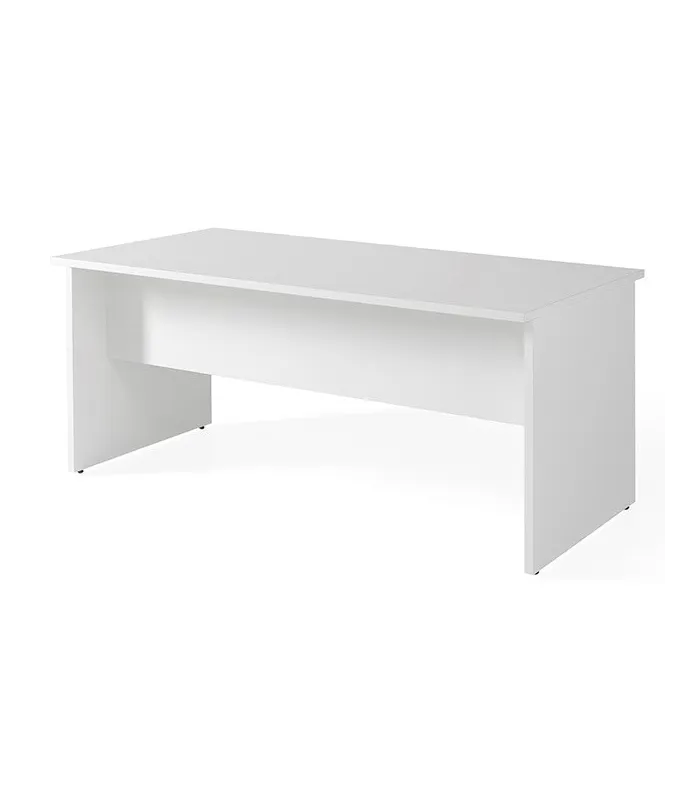 Mesa de oficina blanca, 160x80 cm, alt. 73 cm