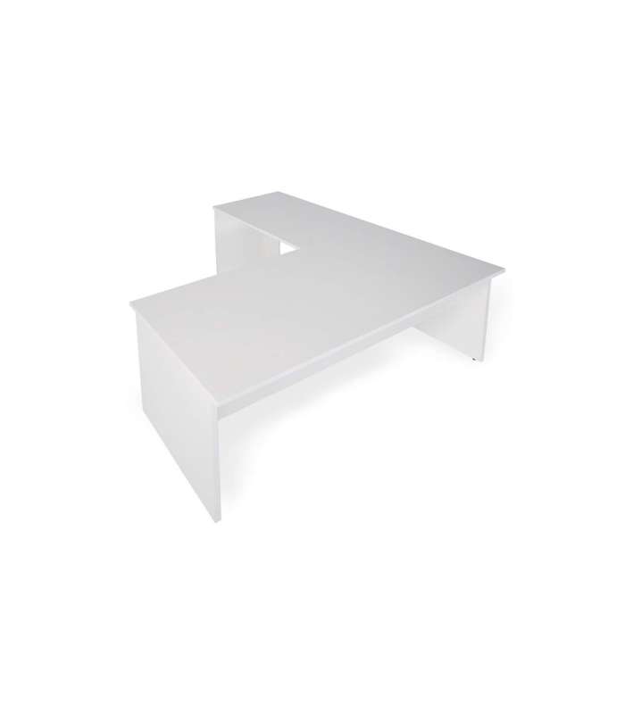 Table d'angle pour bureau ou étude deux couleurs au choix 73/75