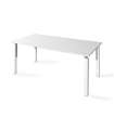 Mesa para oficina o estudio Neko acabado blanco,74 cm(alto)160 cm(ancho)80 cm(fondo)
