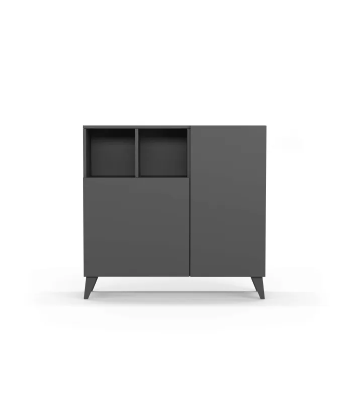 Zapatero 2 puertas grafito, ideal para tu hogar