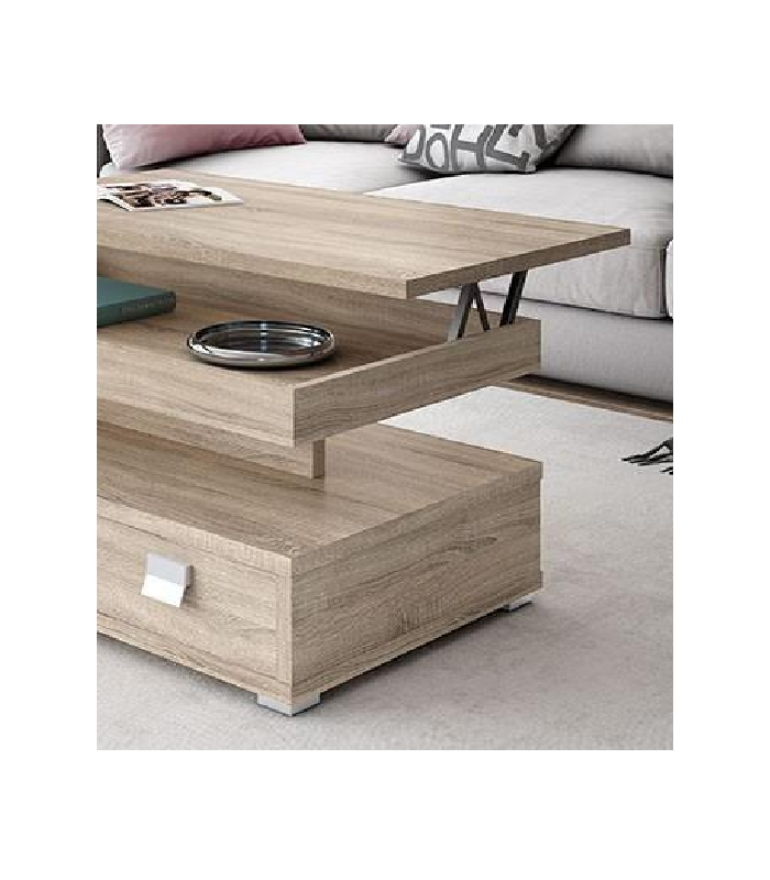 Hm-actually Table basse relevable en noir/blanc