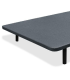 Base tapizada gris 135x190 con 6 patas incluidas
