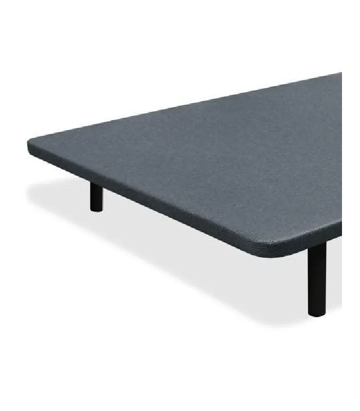 Base tapizada gris 135x190 con 6 patas incluidas