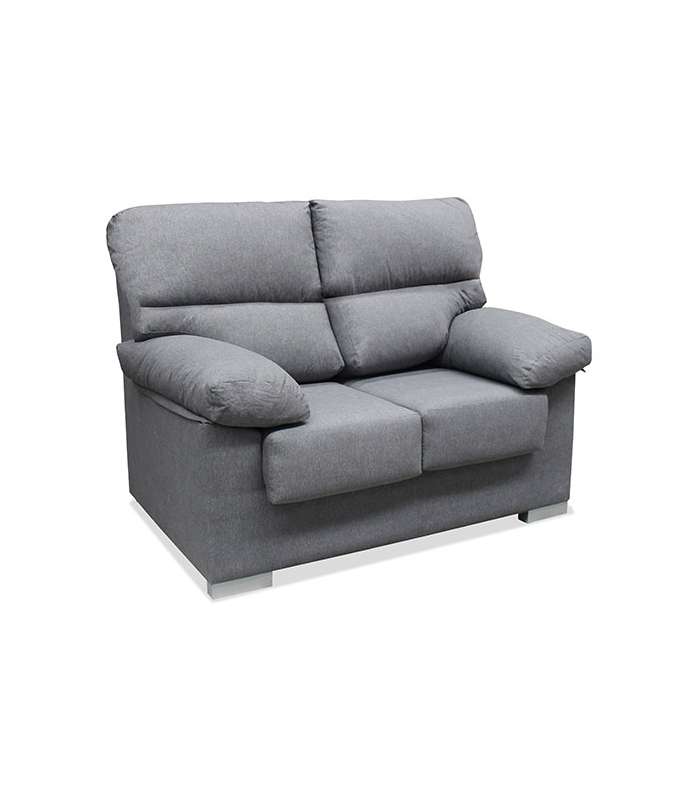 HM-ACTUALLY Sofas Sofá dos plazas Asdrúbal tapizado gris, 140