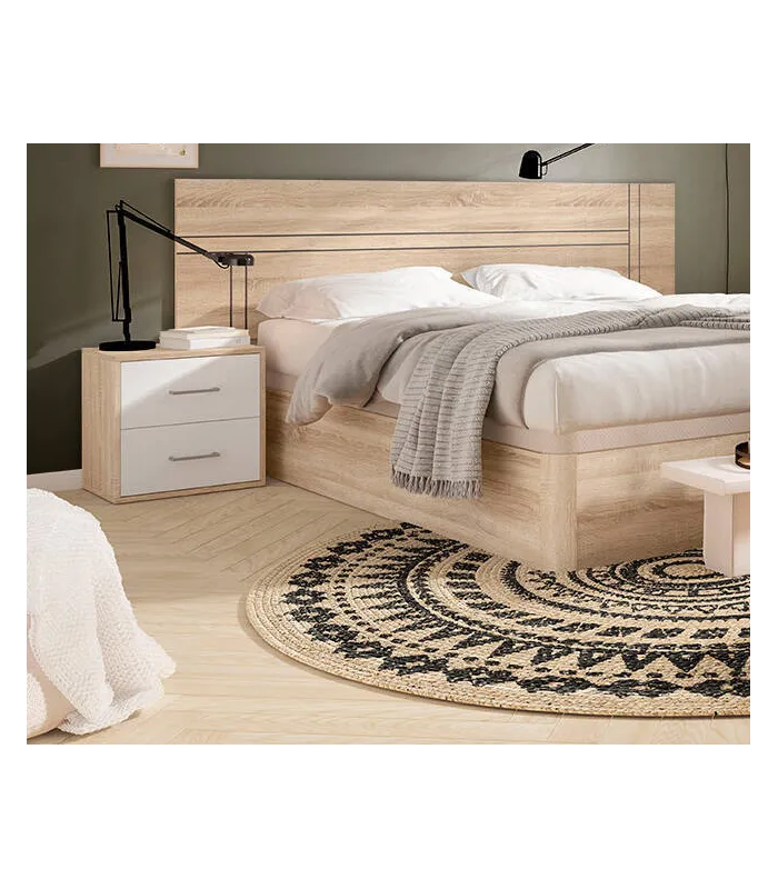 copy of Luca headboard and 2 tables with 2 drawers.