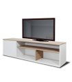 Mueble televisión Amazonas acabado blanco-artisan, 50cm(alto) 160cm(ancho) 34cm(largo)