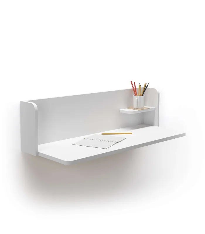 Mesa de parede branca Mod-Roman, 35x90x25 cm