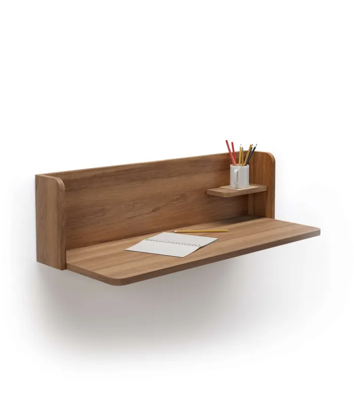 Mesa estudio Mod-Roman nogal, 90x35x25 cm