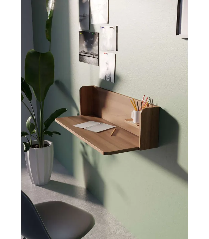 Mesa estudio Mod-Roman nogal, 90x35x25 cm