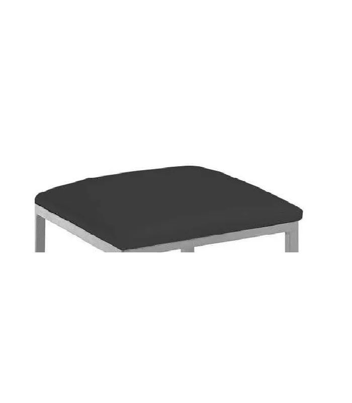 Pack de 4 taburetes tapizados en polipiel negro