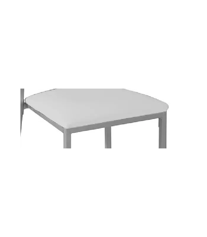 Pack de 4 sillas de comedor tapizadas blancas