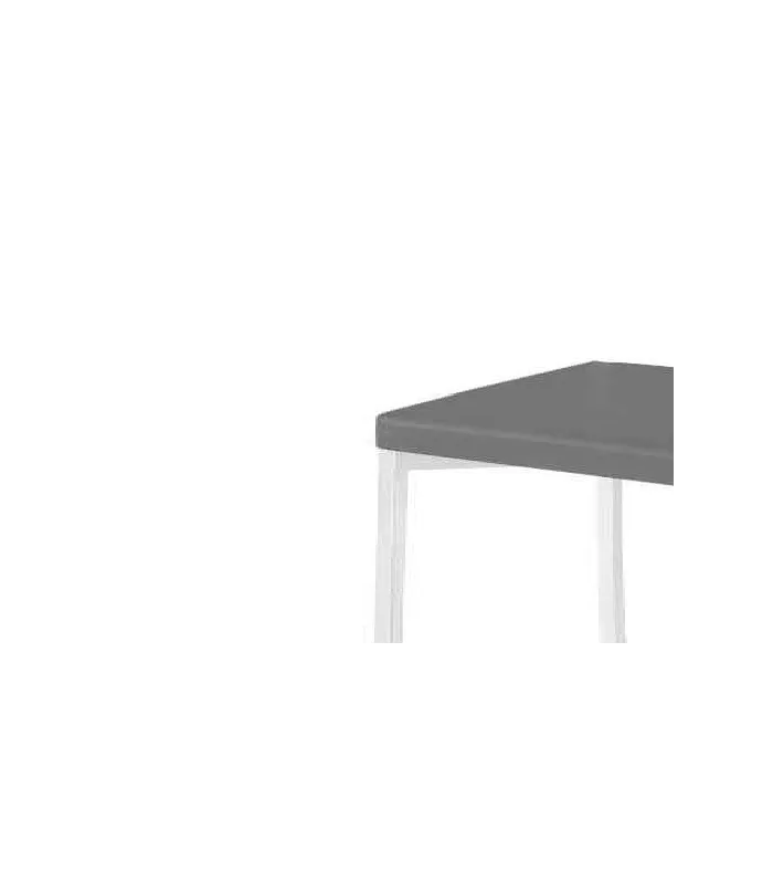 Pack de 4 taburetes bajos gris, diseño moderno