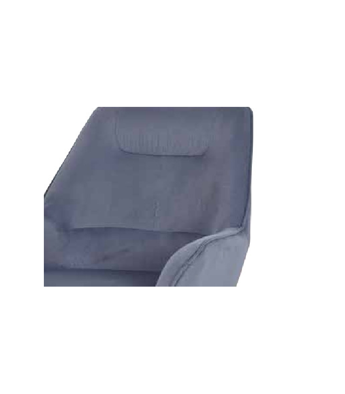 copy of Fauteuil tapissé de velours côtelé bordeaux ou gris 74