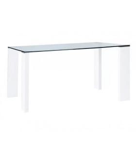 copy of Rectangular glass table and Nesy chrome or black legs