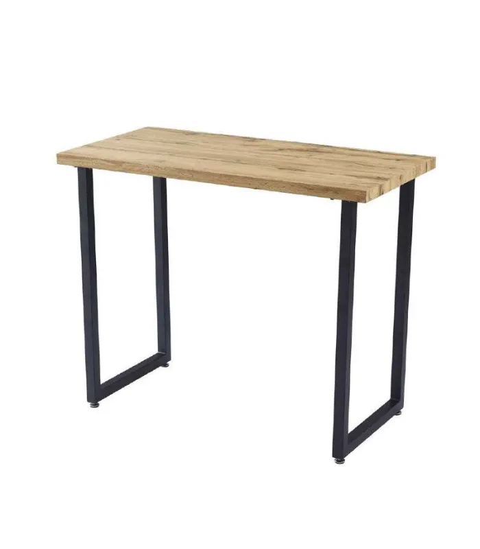 Mesa alta tipo barra moderna en acabado Roble/negro
