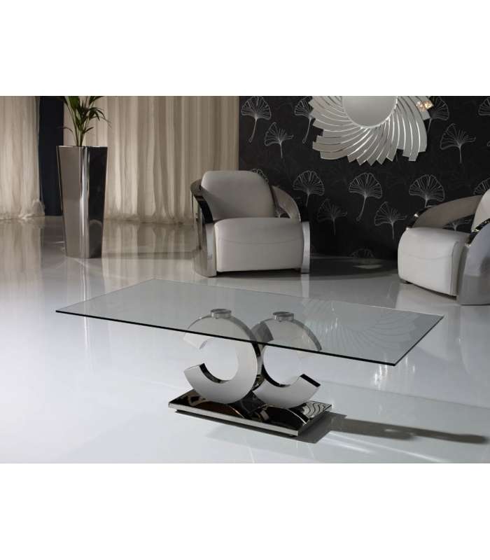 copy of White lacquered coffee table Bermuda.