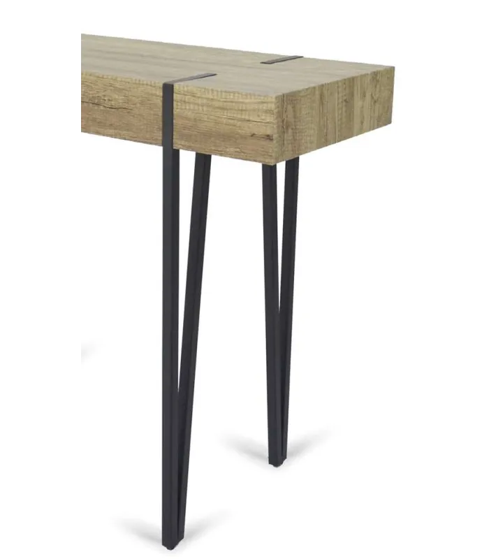 Consola Country en Madera y Metal, fácil montaje
