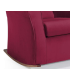 copy of Light pink fabric armchair solid elm structure