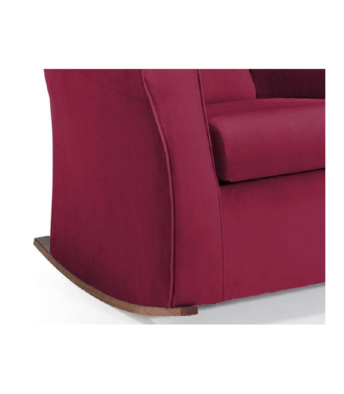 copy of Light pink fabric armchair solid elm structure