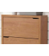 KITCLOSET Zapateros Zapatero 2 puertas kubox acabado maple, 79