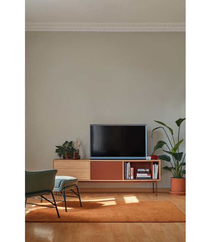 Mueble televisión modelo Yoko 1 puertas 2 cajones varios