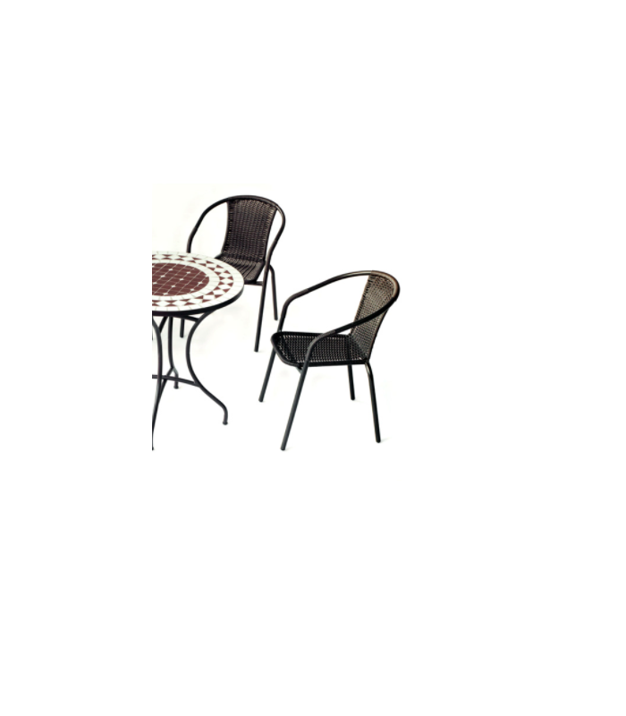 Hvea Set terrace garden table + 2 armchairs