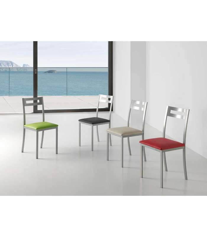 copy of Pack of 4 chairs finished in various colors OPORTO 41 x