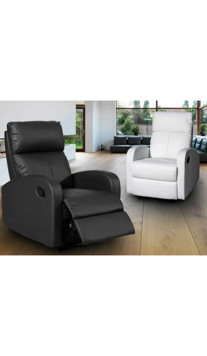 Sillón relax reclinable mediante palanca modelo Bristol varios