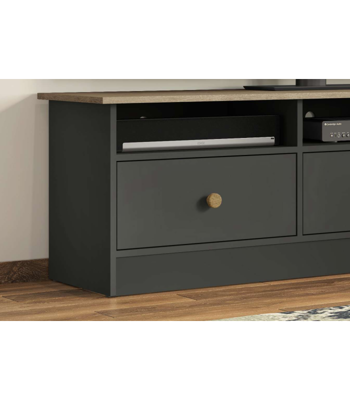 Mueble para televisión Md-Barbate en acabado gris 49cm(alto)