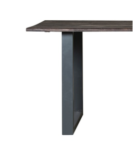 Mesa de comedor fija Md-Dimitri en roble oscuro, elegancia y durabilidad.