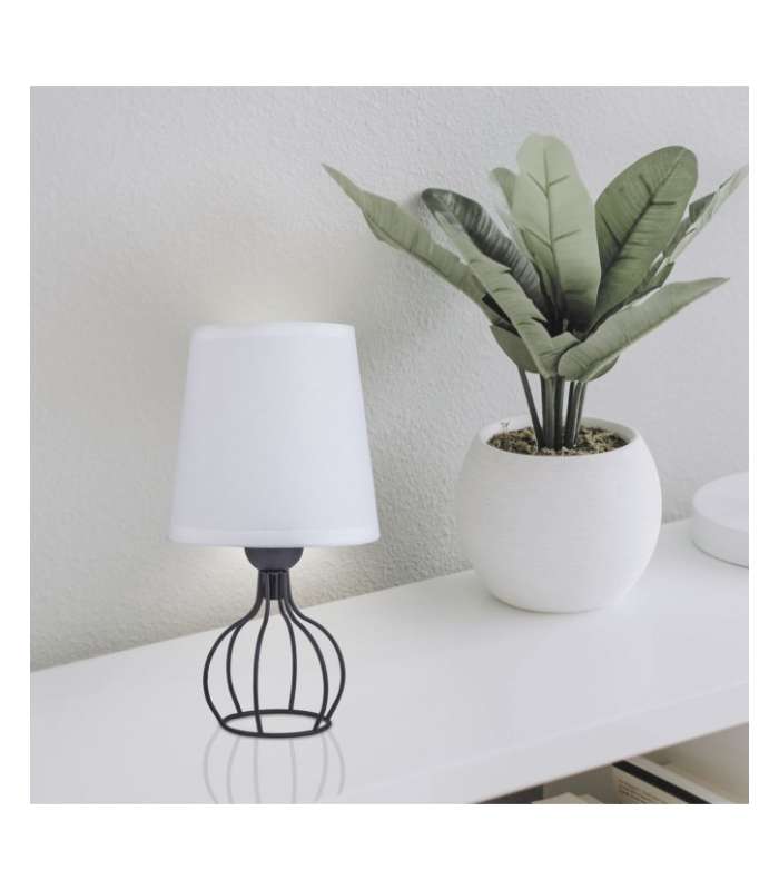 ILAJP Lampe de table Hilda en finition noire 26