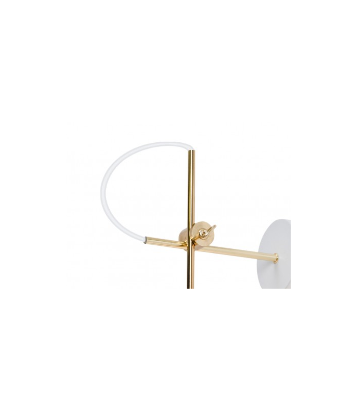 ILAJP Aplique de Pared APLIQUE MANUS BLANCO-BRASS 1 X 60W E-27