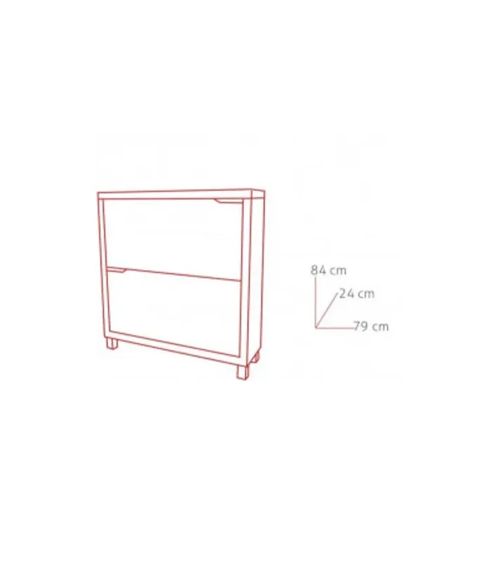 Organize seu calçado elegante: Kubox de 2 portas