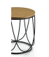 copy of Oval Brandy coffee table with lid and glass shelves