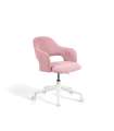 Silla despacho giratoria elevable acabado rosa, 58m(ancho) 71/81cm(altura) 58cm(fondo)