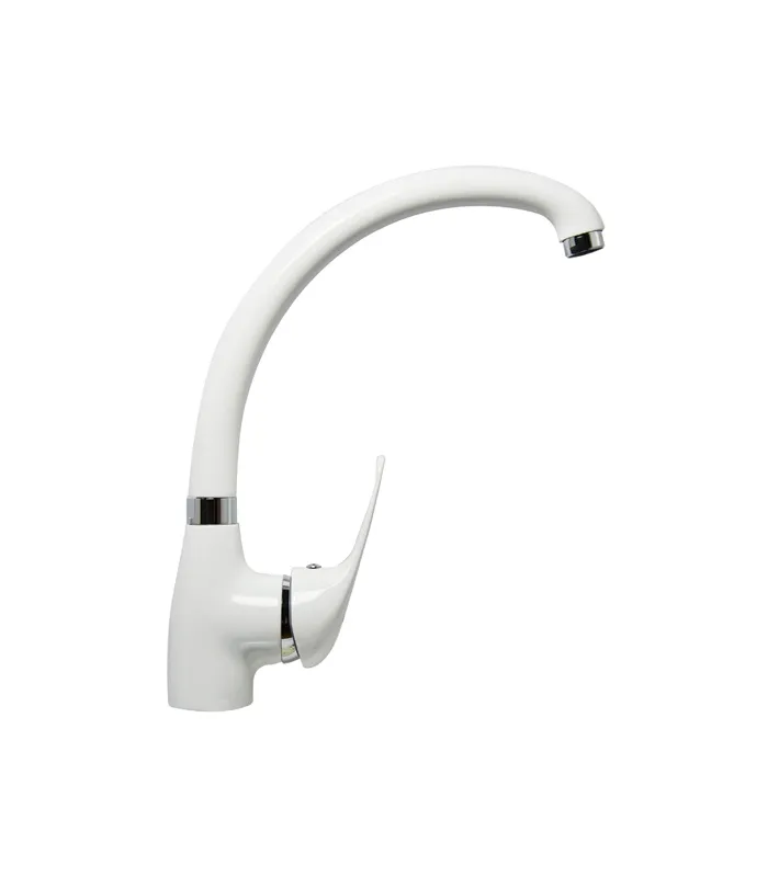 ESMEBRA Torneiras Torneira monocomando Colômbia em branco 29,5