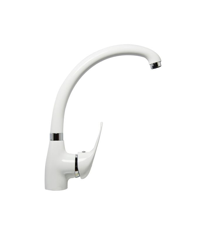 White single-control tap EM-1140NFBL