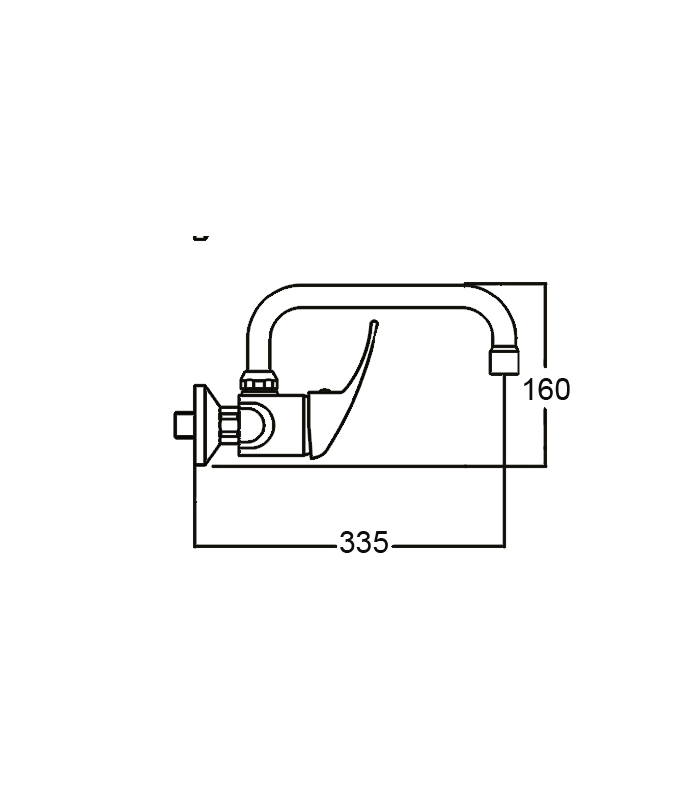 copy of EM-140NCBCR chromium low body single-control faucet