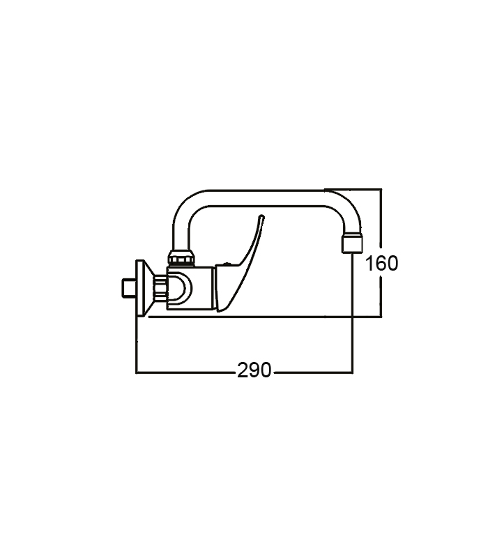 copy of EM-140NCBCR chromium low body single-control faucet