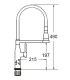 copy of EM-140NCBCR chromium low body single-control faucet