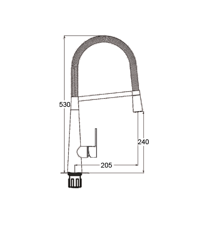 copy of EM-140NCBCR chromium low body single-control faucet