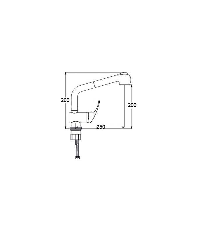 copy of EM-140NCBCR chromium low body single-control faucet