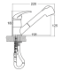 copy of EM-140NCBCR chromium low body single-control faucet